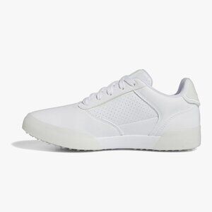 White Adidas Retroscross Spikeless Golf Shoes-Women's